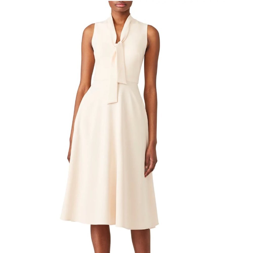 Black Halo Cream Carolina Dress Size 16